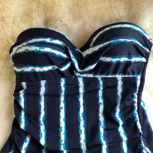 TOGS SWIMWEAR Strapless One Piece Swimsuit, 10 - Picture 3 of 11